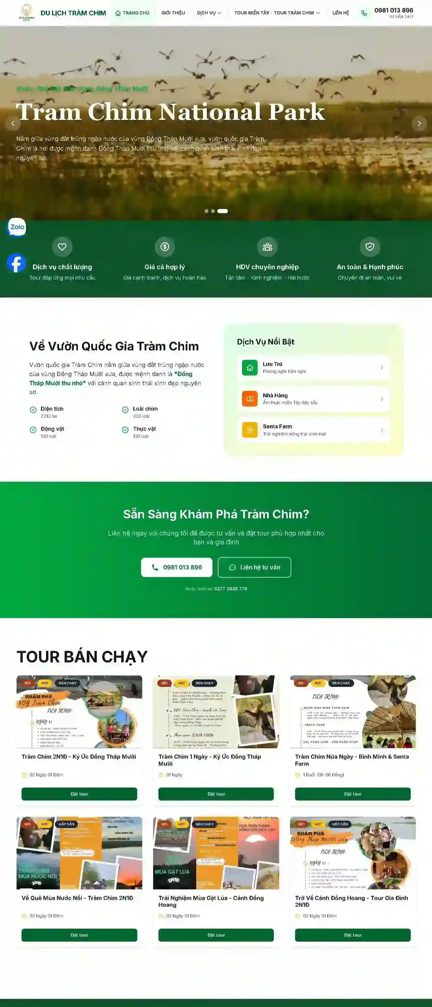 Mẫu Landing Page - Trang đích chuyển đổi cao, tối ưu SEO